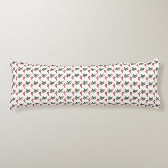 Christmas Cardinal Body Pillow (Front)