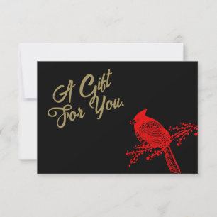 Christmas Cardinal Gift Certificate