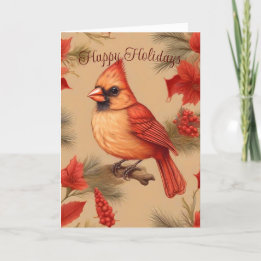 Christmas Cardinal - Motivational Holiday Card
