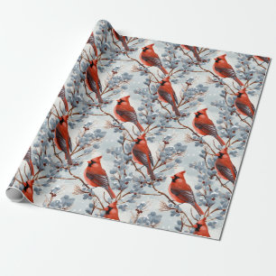 Christmas Cardinal Wrapping Paper