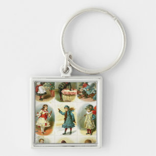 Christmas cards keychain