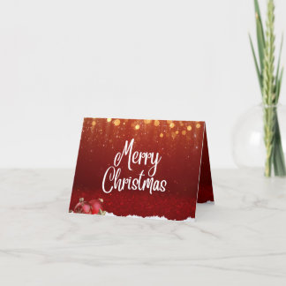 christmas cards - landscape folded Christmas card