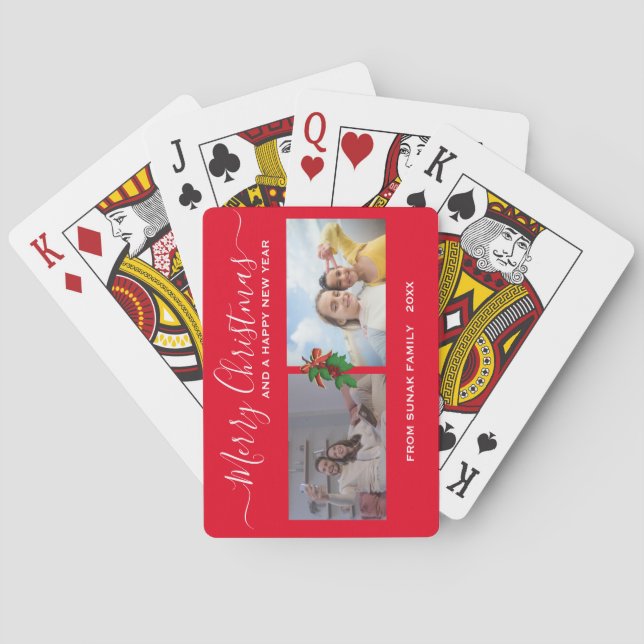 Christmas Cards | Personalized Photo Playing Cards (Back)