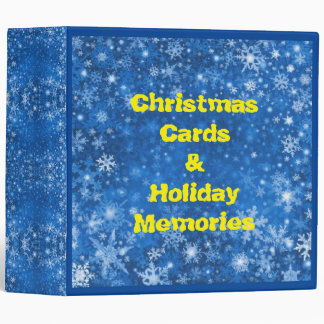 Christmas Cards Photos album 3 Ring Binder