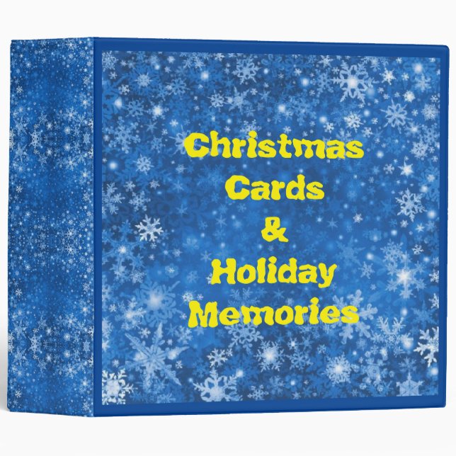 Christmas Cards Photos album 3 Ring Binder (Front/Spine)