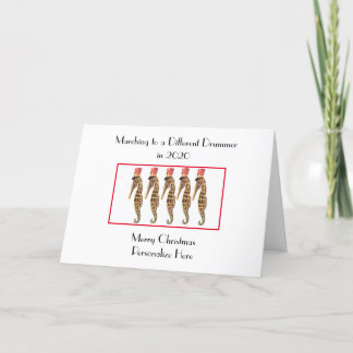 Christmas Cards Seahorses Marching 2020