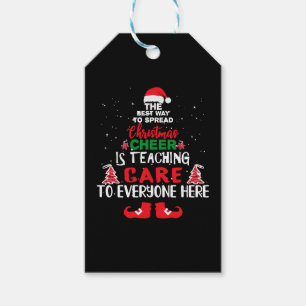Christmas Care Teachers , Funny Care Teachers Gift Tags