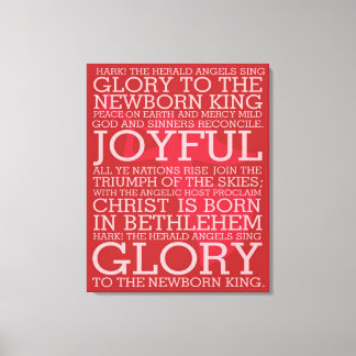 Christmas Carol Canvas Hark the Herald Print