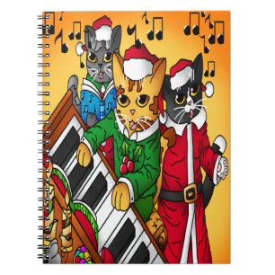 Christmas Carol Cats Notebook