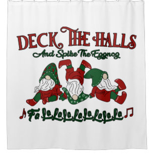Christmas Carol Eggnog Gnomes Deck The Halls