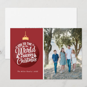 Christmas Carol Family Photo Christmas Cards