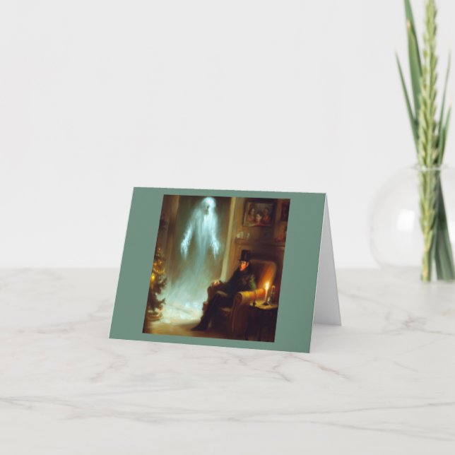 Christmas Carol Ghost of Christmas Past Holiday Card (Front)