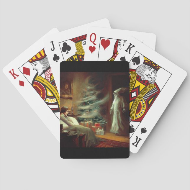 Christmas Carol Ghost of Christmas Present Playing Cards (Back)