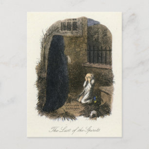 Christmas Carol - Ghost of Christmas Yet to Come Holiday Postcard