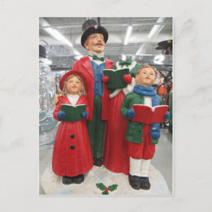 Christmas Caroler Decoration Postcard