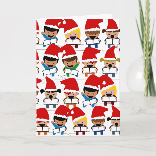 Christmas Carolers  Holiday Card (Front)