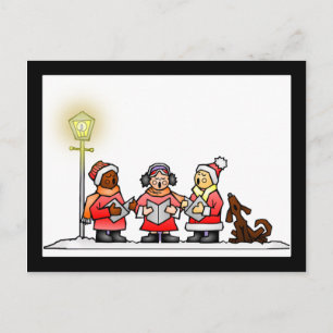 Christmas Carolers Holiday Postcard
