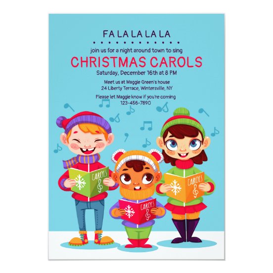 Christmas Carol Invitations &amp; Announcements | Zazzle CA