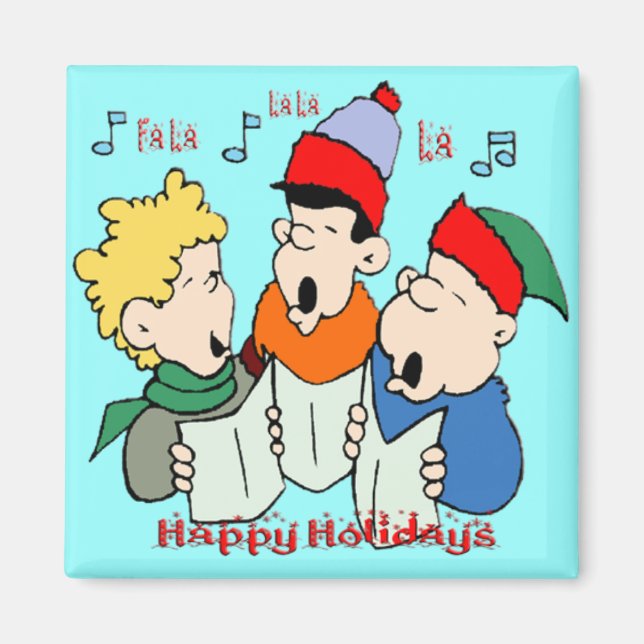 Christmas Carolers Magnet (Front)