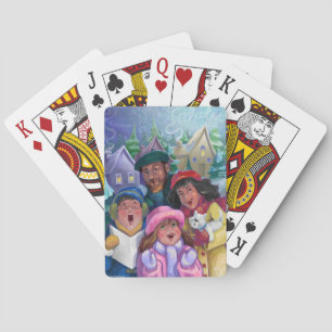 Christmas Carolers Playing Cards