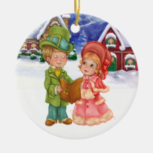 Christmas Carolers - SRF Ceramic Ornament