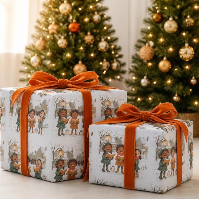 Christmas Carolers  Wrapping Paper (Creator Uploaded)