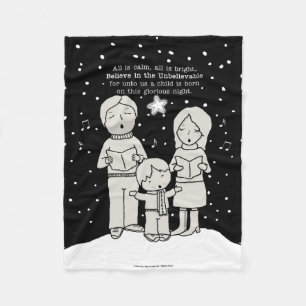 Christmas Caroling Fleece Blanket