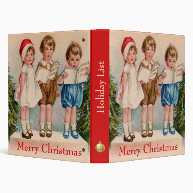 Christmas Caroling Kids Binder (Background)