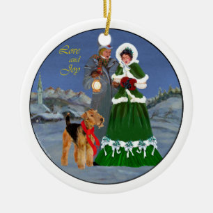 Christmas Carols Ceramic Ornament
