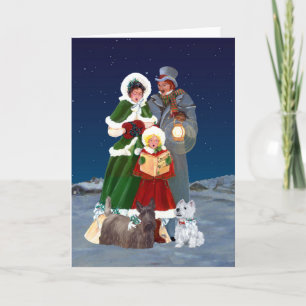 Christmas Carols Holiday Card