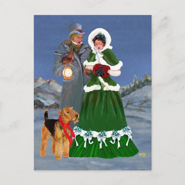 Christmas Carols Holiday Postcard (Front)