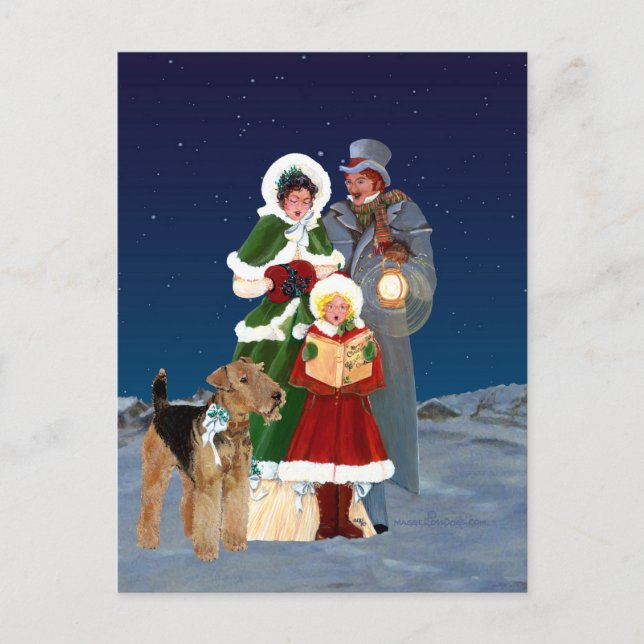 Christmas Carols Holiday Postcard (Front)