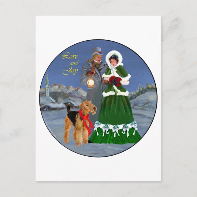 Christmas Carols Holiday Postcard (Front)