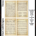 Christmas Carols Hymns Sheet Music DV1F Decoupage<br><div class="desc">The Holly and the Ivy, Good King Wenceslas, Silent Night and Away In A Manger vintage style sheet music. All in the public domain. Therefore, all components of this score are copyright free in both the UK and the USA. Each available individually with labels DU5, DU6, DU7 and DU8 where...</div>