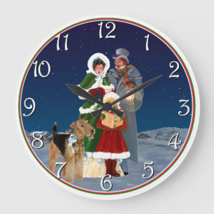 Christmas Carols Large Clock