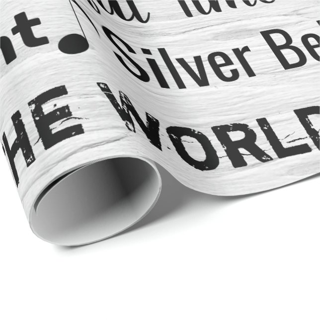 Christmas Carols On Birch Wrapping Paper (Roll Corner)