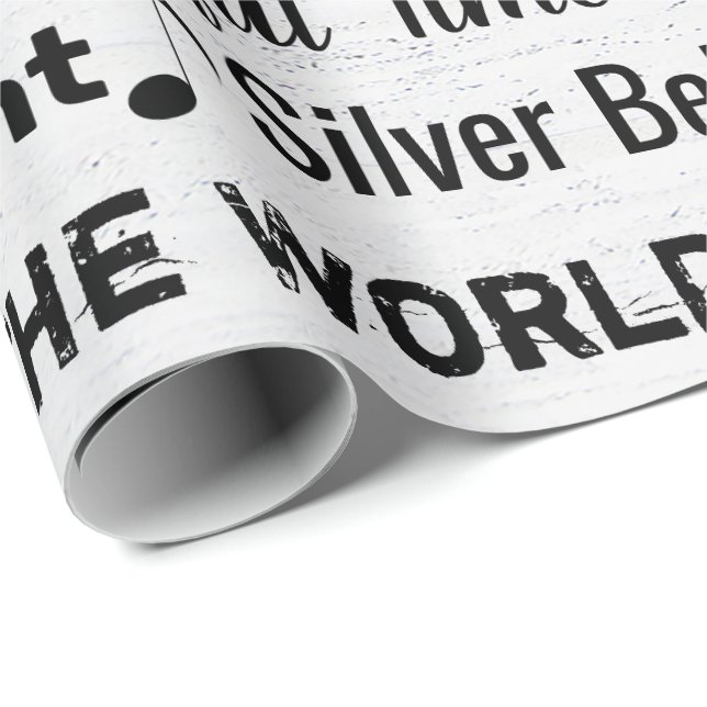 Christmas Carols On Wood Wrapping Paper (Roll Corner)