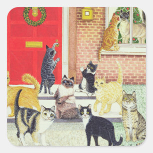 Christmas Carols Square Sticker