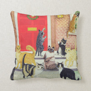 Christmas Carols Throw Pillow