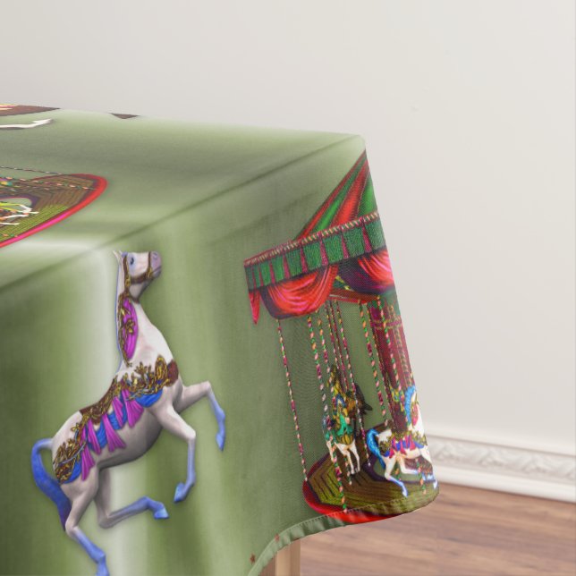 Christmas Carousel Tablecloth (In Situ)