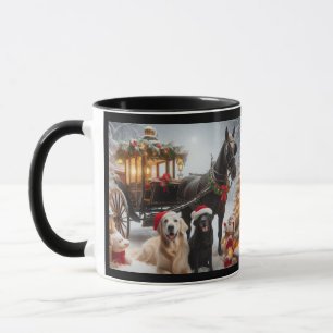 Christmas Carraige mug