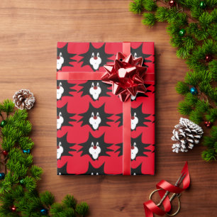 CHRISTMAS CARTOON CAT Wrapping Paper