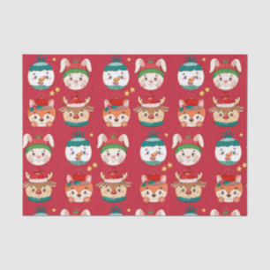 Christmas Cartoon Ornaments  Tissue Paper