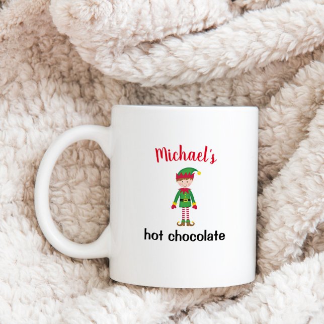 christmas cartoon personalized kids holiday custom coffee mug (Creator Uploaded)
