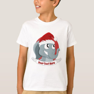 Christmas cartoon with a cute elephant T-Shirt