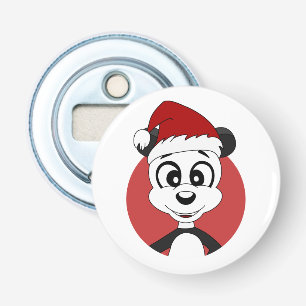 Christmas cartoon with cute panda bear bottle open bottle opener