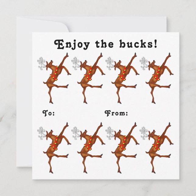 Christmas Cash Gift Holiday Card (Front)