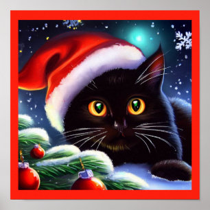 Christmas Cat 1 Poster