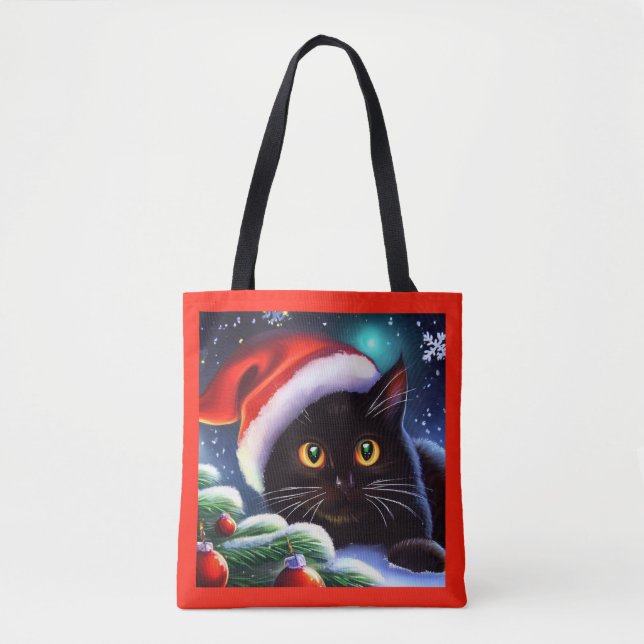 Christmas Cat 1 Tote Bag (Front)