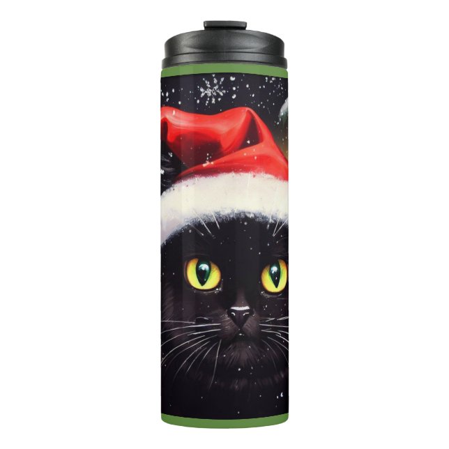 Christmas Cat 6 Thermal Tumbler (Front)